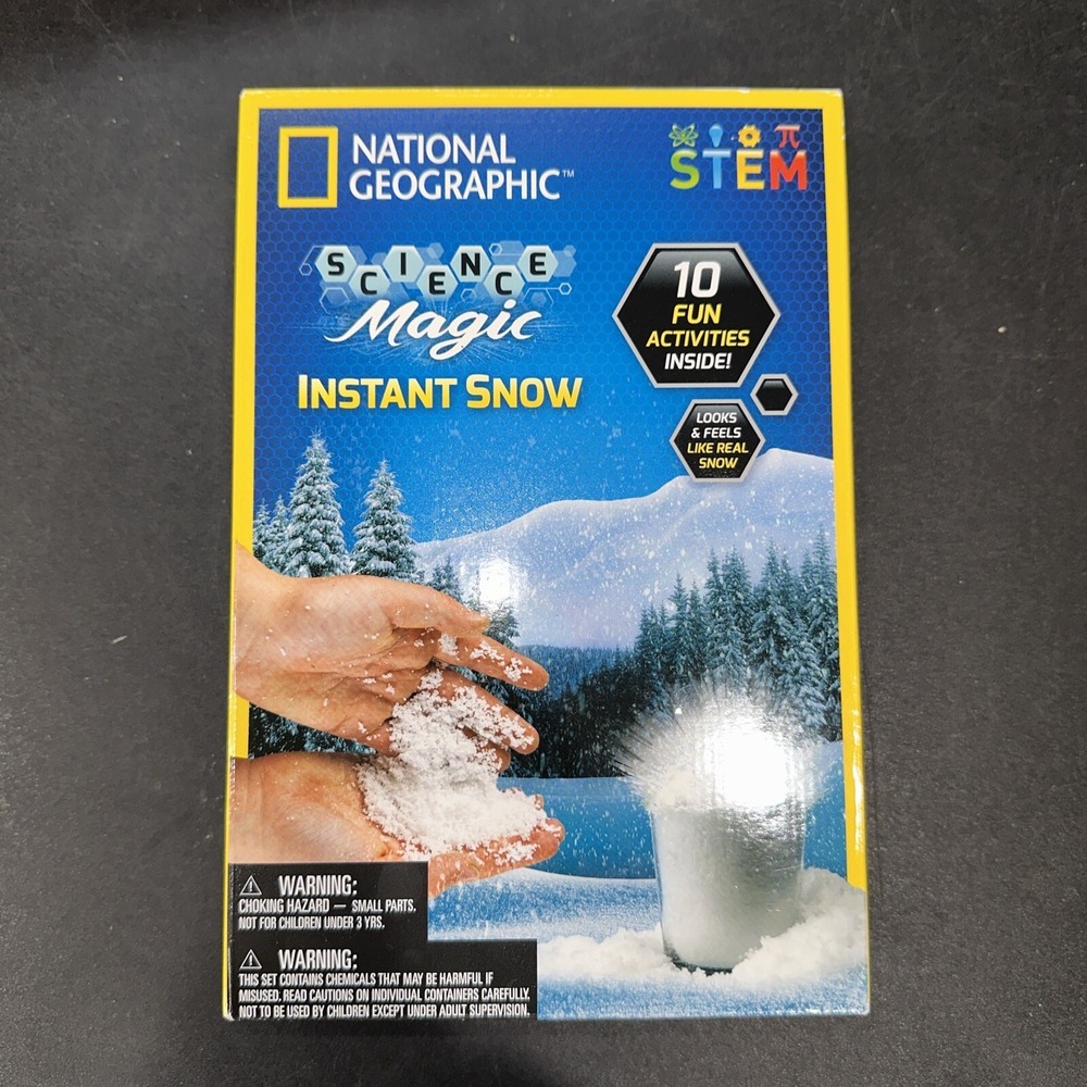 National Geographic Science Magic‎ Instant Snow Kit, STEM Kit NEW